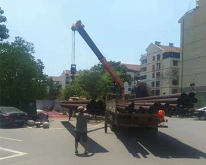 二次网管材到施工现场