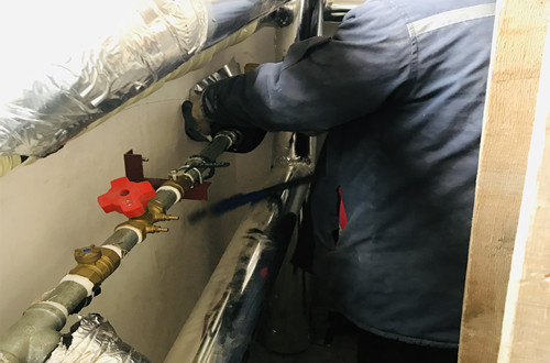 楼道入户阀组安装